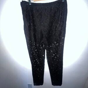 H&M Black Lace Pants – Size US 12  Description: